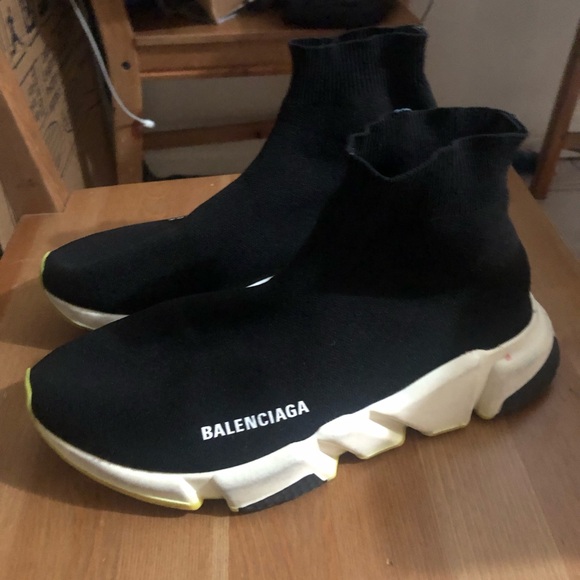 Balenciaga Speed mid Trainer Black Sock Sneakers 42/9 - Picture 1 of 1